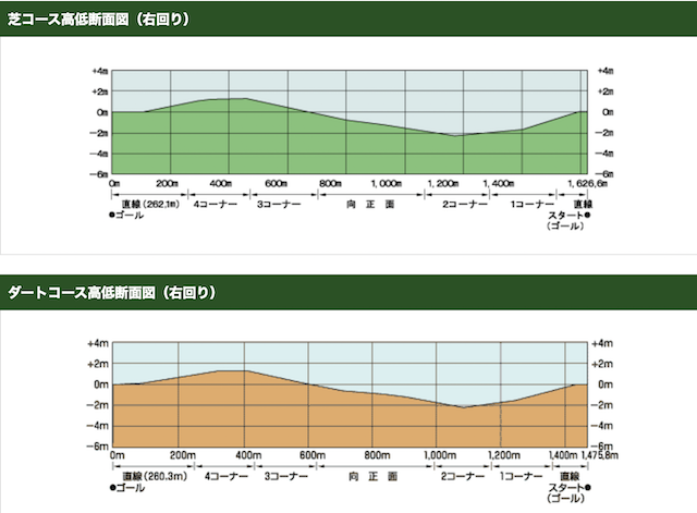 函館競馬場高低差